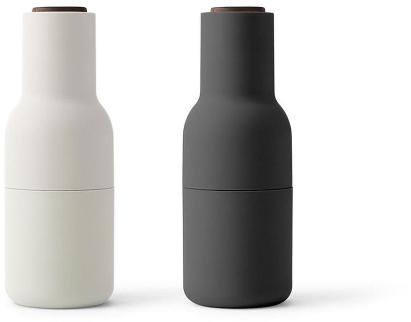Menu Zestaw młynków Bottle Grinder, czarny, szary, 20,5x8 cm