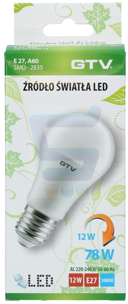 GTV GTV Żarówka LED 12W E27 1 szt.