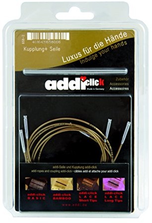ADDI Addi 658  2 Click linka zestaw -częściowy, złoty/srebrny 658-2