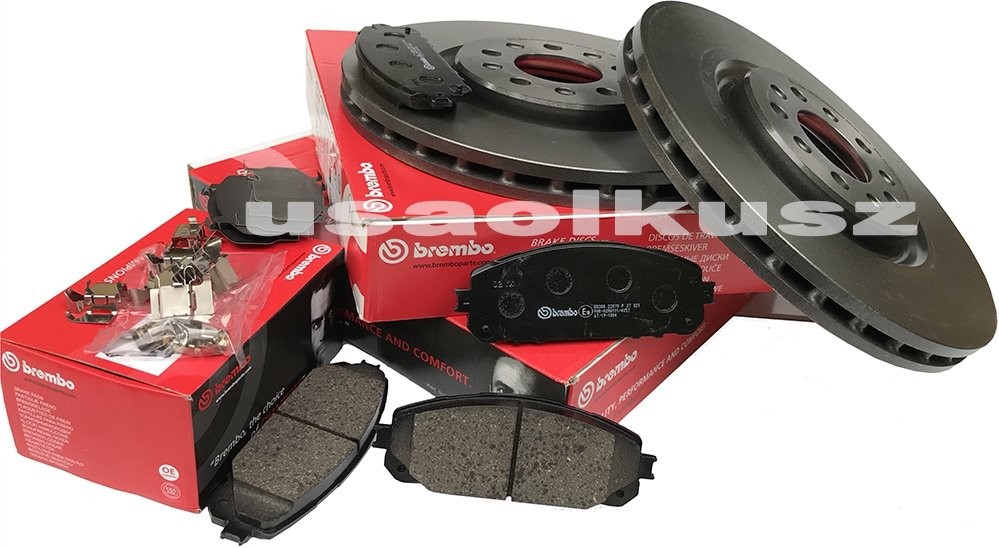BREMBO Klocki tarcze hamulcowe przednie 330mm Jeep Cherokee KL 2014 09.N268.11+P37021