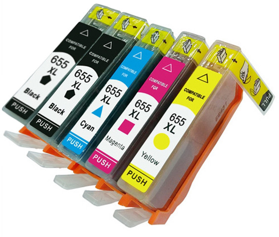 5x Tusze Do Drukarki Hp DeskJet 3525 4615 5525 655