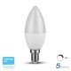 V-TAC Żarówka LED SAMSUNG CHIP 5.5W E14 Świeczka Ściemnialna VT-293D 4000K 470lm 5 Lat Gwarancji SKU 20186