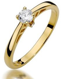 LOVRIN Złoty pierścionek 585 zaręczynowy z brylantem 2,30 g W-394