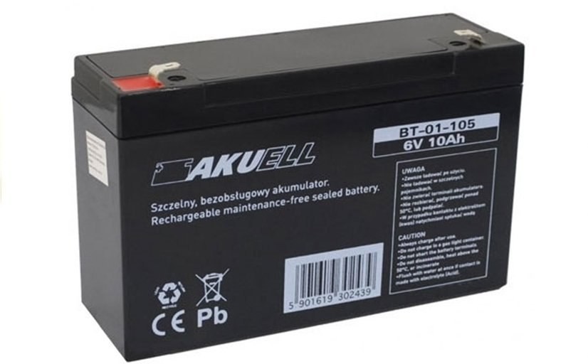 Import LEANToys Akumulatorżelowy 6V10Ah do Auta na Akumulator 2123