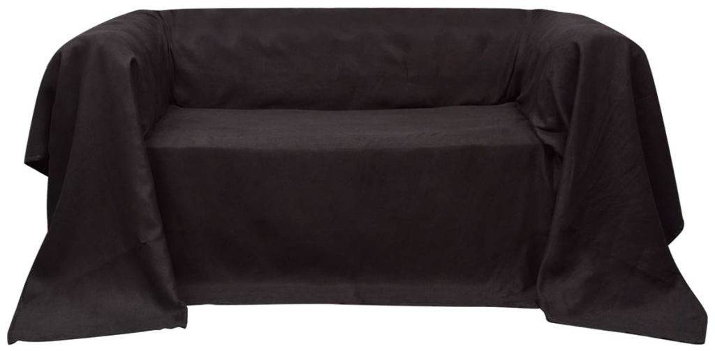 vidaXL Pokrowiec/Narzuta na kanap micro zamsz brz 210 x 280 cm