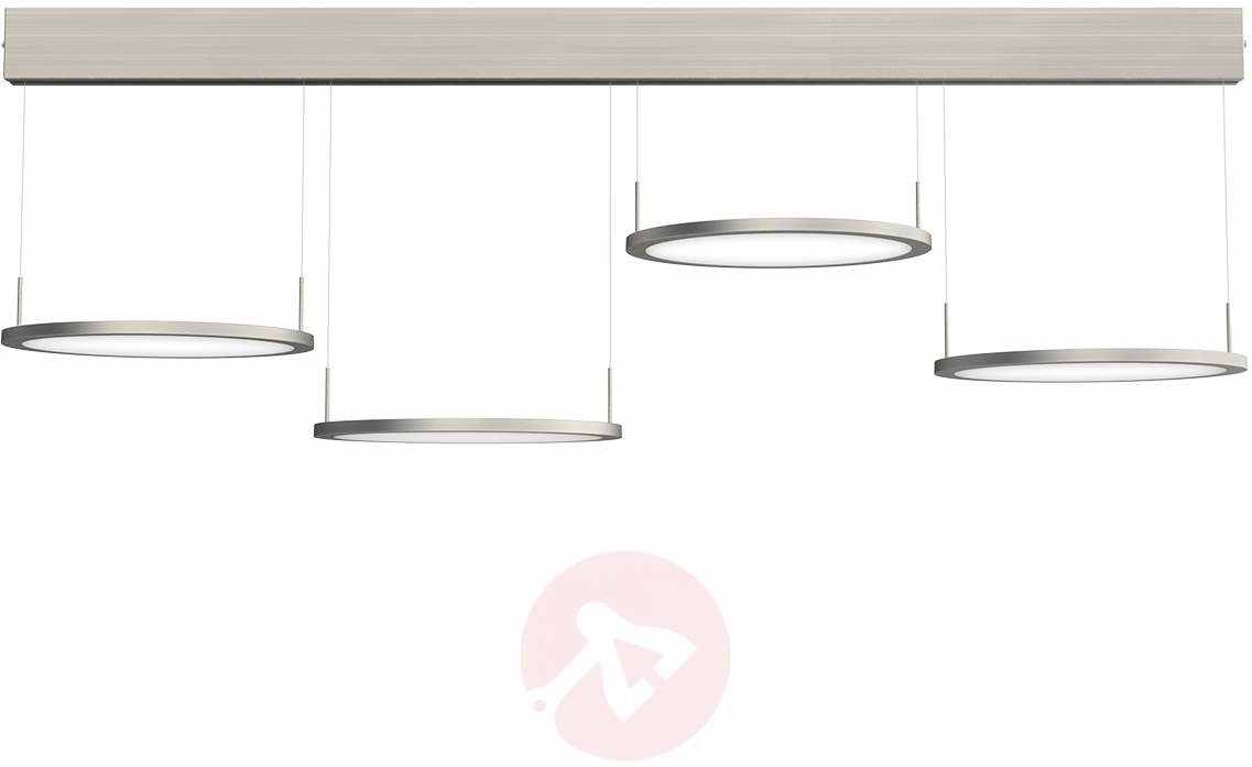 Evotec 4-Punktowa lampa wisząca LED Bellini, nikiel szcz.