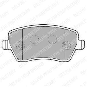 DELPHI Zestaw klocków hamulcowych, hamulce tarczowe LP1865