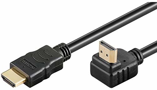 PremiumCord Premium Cord High Speed Kabel HDMI z Ethernet, pozłacany 90°, 3 m