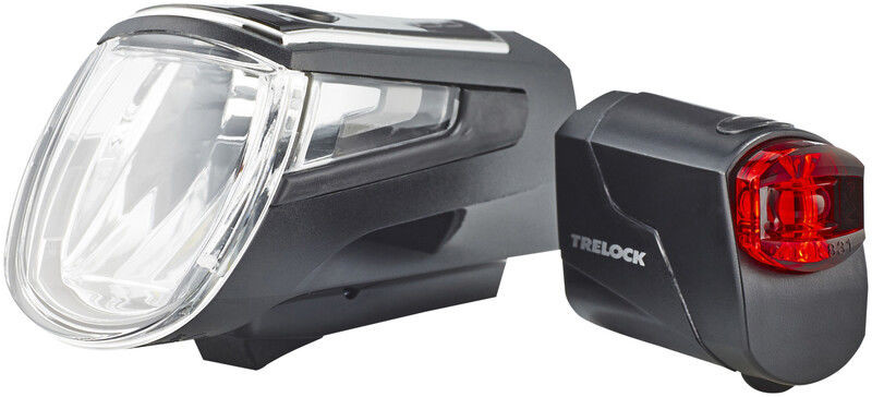 Trelock LS 560 I-GO Control/LS 72 zestaw oświetlenia rowerowego, black 2019 Oświetlenie rowerowe - zestawy 8005151