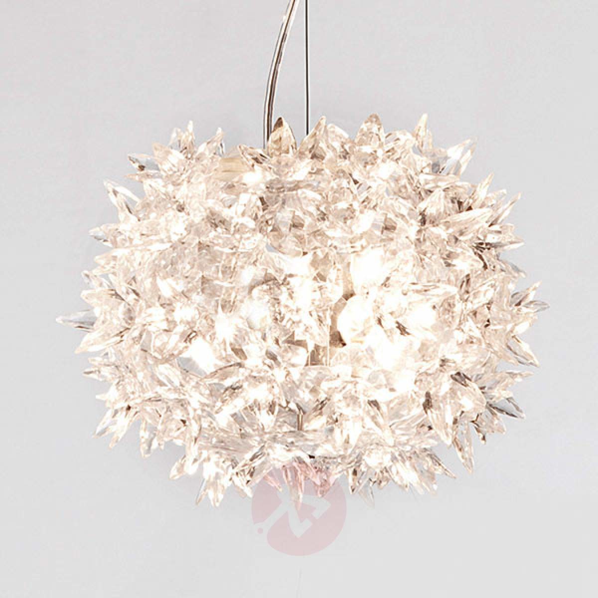 Przezroczysta lampa wisząca LED Bloom, 28 cm