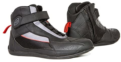 OZONE MOTO Ozone City buty motocyklowe, wzmocnione kostki i pięty, elementy odblaskowe, zamek błyskawiczny, antybakteryjne wkładki OZ-B-CITY_01_42