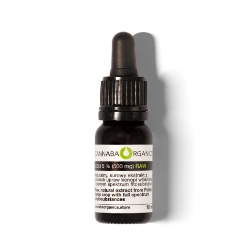 Cannaba Organics Próbka surowego oleju CBD 5% pełne spektrum 10 ml