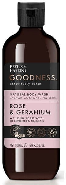 Baylis & Harding Żel pod prysznic z Růže i gałką muszkatołową Goodness Natura l Body Wash) 500 ml