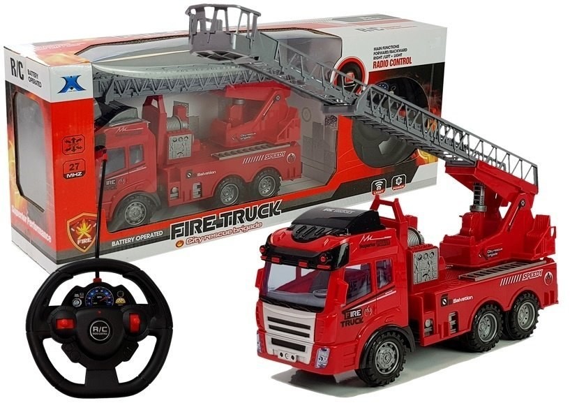 Import LEANToys Auto Straż Pożarna Wóz Strażacki Na Radio R/c 4621