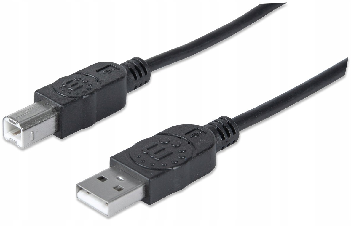 Kabel Usb A-b M/M 1,0m USB2.0 Hi-Speed czarny