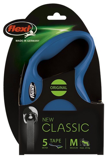 Flexi New Classic Smycz taśma M 5m niebieska