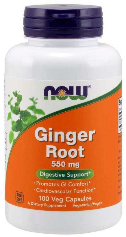 Now Foods Ginger Root - Imbir 550 mg (100 kaps.)