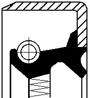 CORTECO Pierścień uszczelniający wału, piasta koła 12016929B