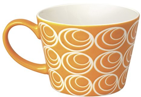 Excelsa etnika filiżanka Jumbo 415 ML, porcelana, pomarańczowy, 11 x 11 x 8 cm 49432