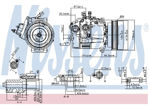 NISSENS Kompresor klimatyzacji NISSENS 89308