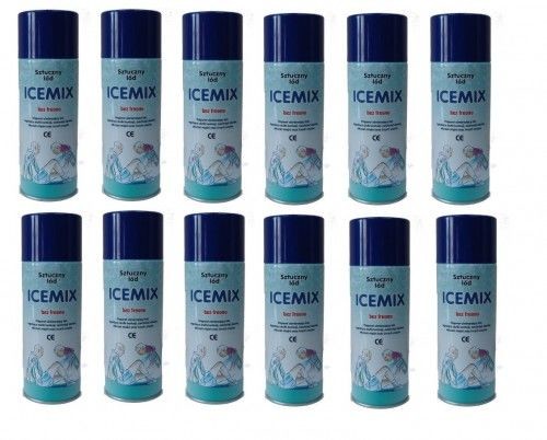 Icemix ZESTAW 12 puszek Spray chłodzący zamrażacz 400ml ICEMIX (coolant) 0000003001