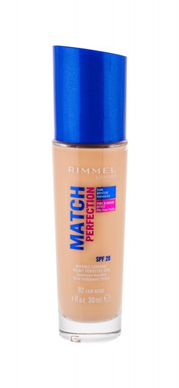 Rimmel London London Match Perfection SPF20 podkład 30 ml dla kobiet 82 Fair Beige