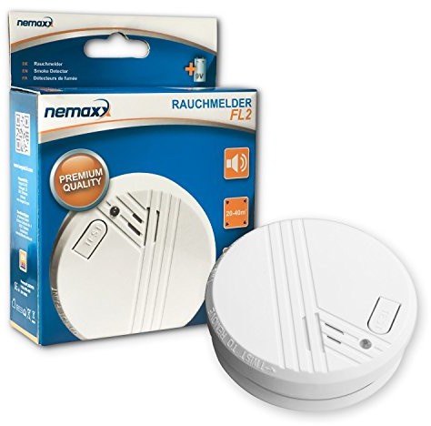 Nemaxx 10x  FL2 - czujnik dymu, spełnia normy EN 14604