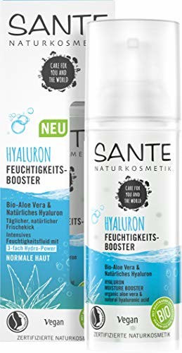 Sante Naturkosmetik Wzmacniacz nawilżający Bio-Aloe Vera & naturalny kwas hialuronowy, 50 ml