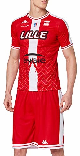 LMBC Lille LMBC Lille Oficjalna koszulka wyjazdowa 2019-2020 koszykówka unisex XXXX-Large czerwona MAILLOT_EXT_LILLE_Rouge_4XL