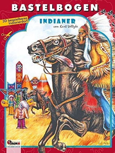 Atelier Color Indiański łuk do robótek ręcznych: 3d bespielbares Indianie wsi do wycinania 48190932