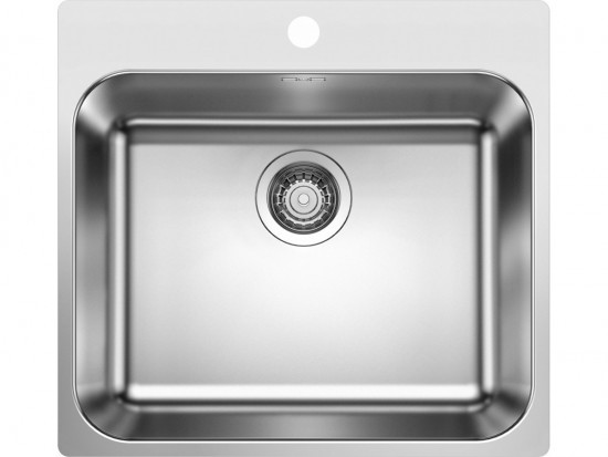 Blanco Zlew SUPRA 500-IF/A stal szczotkowana INOX korek MANUAL) 526354) 526354