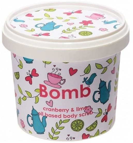 Bomb Cosmetics Cranberry & Lime Body Scrub peeling pod prysznic Żurawina & Limonka 400g 75182-uniw
