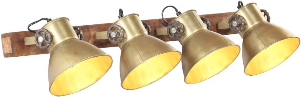 VidaXL Industrialna lampa ścienna, miedź, 90x25 cm, E27 320506  VidaXL
