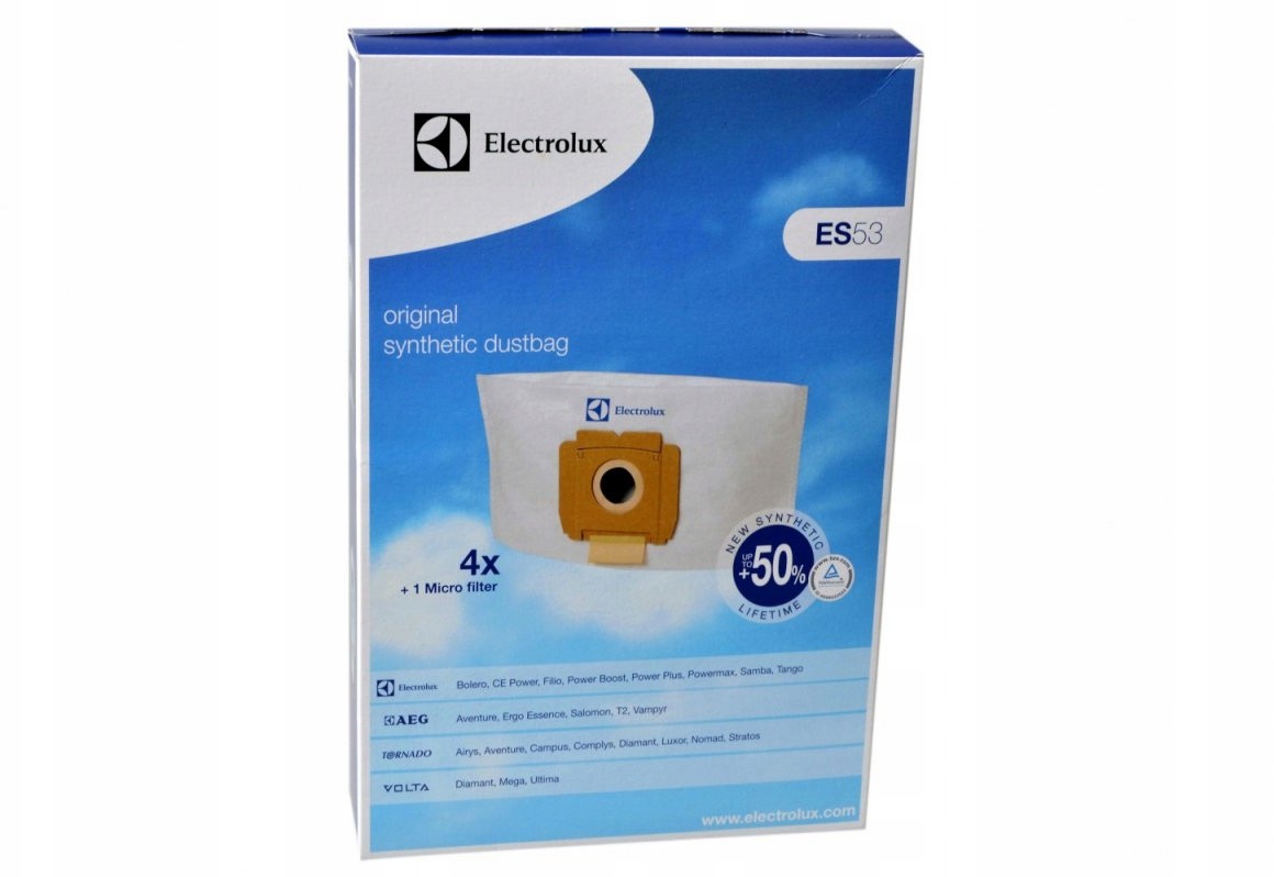 AEG Worki ES53 E53N 4szt + filtr odkurzacza