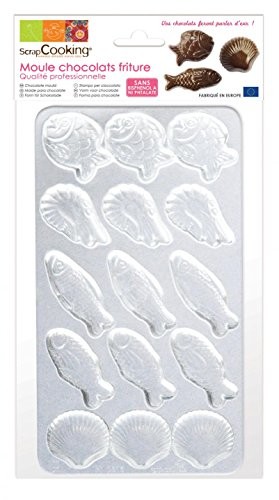 Unbekannt ScrapCooking 6750 forma do pieczenia smażenia twardą skorupą czekoladowa Polymer biała 200 x 110 x 2 cm 6750