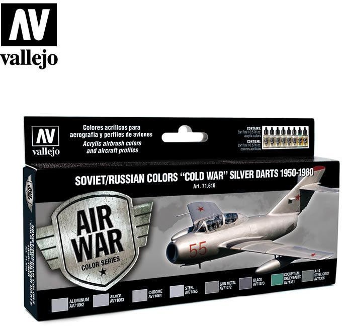 Vallejo Zestaw Air War 8 farb - Soviet / Russian colors 