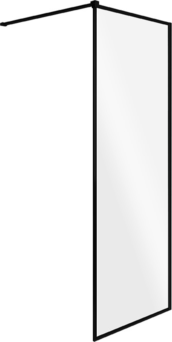 Besco Toca black kabina walk-in 100x190 TCB-100-190C