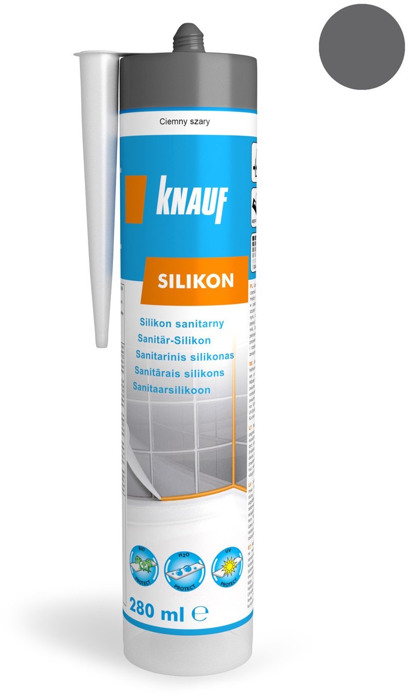 Silpac Knauf Knauf sanitarny ciemno szary 280 ml