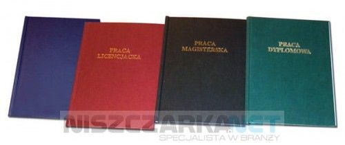 Opus O. HARD Classic Okładka kanałowa twarda A Bordowa - Praca Inżynierska