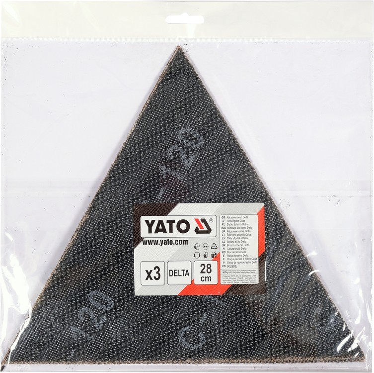Yato Siatka ścierna delta z rzepem 28cm 3szt P120 do szlifierki YT-846133