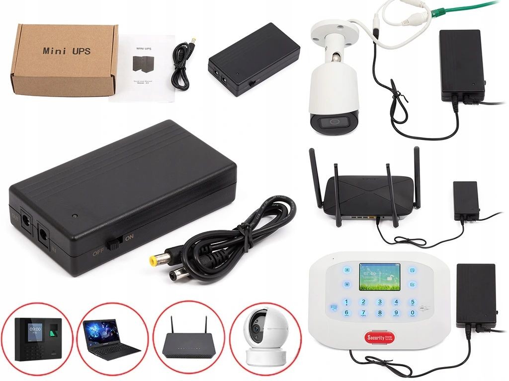 Zasilacz Awaryjny Mini Ups Powerbank 12V