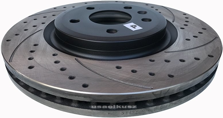 Produkt dostępny! Przednia WIERCONA NACINANA tarcza hamulcowa Lincoln MKS 2010-2012 54171-MIKODA