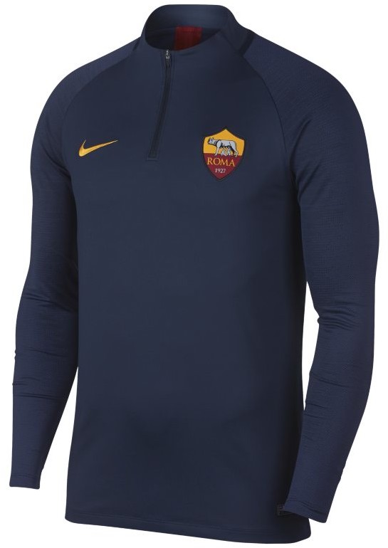 Nike Męska, piłkarska koszulka treningowa Dri-FIT A.S. Roma Strike - Niebieski