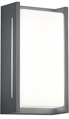Trio Leuchten 227360142 Indus A +, zewnętrzna lampa ścienna lampa LED, aluminium, 8.5 Watt, zintegrowane, antracyt, 7.2 x 12.9 x 23.3 cm 227360142 Indus
