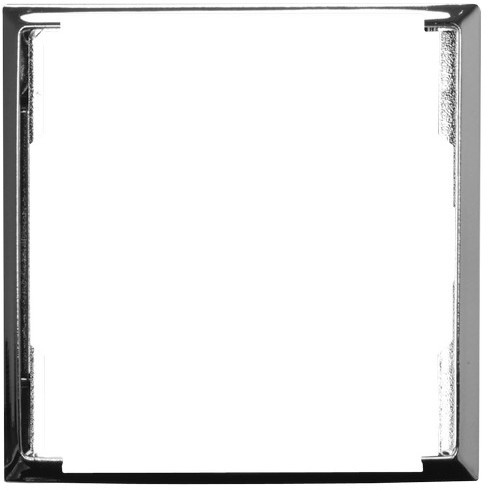 Ospel Ramka ozdobna do gniazd podwójnych do ramek Aria srebro błysk RO-4U/67