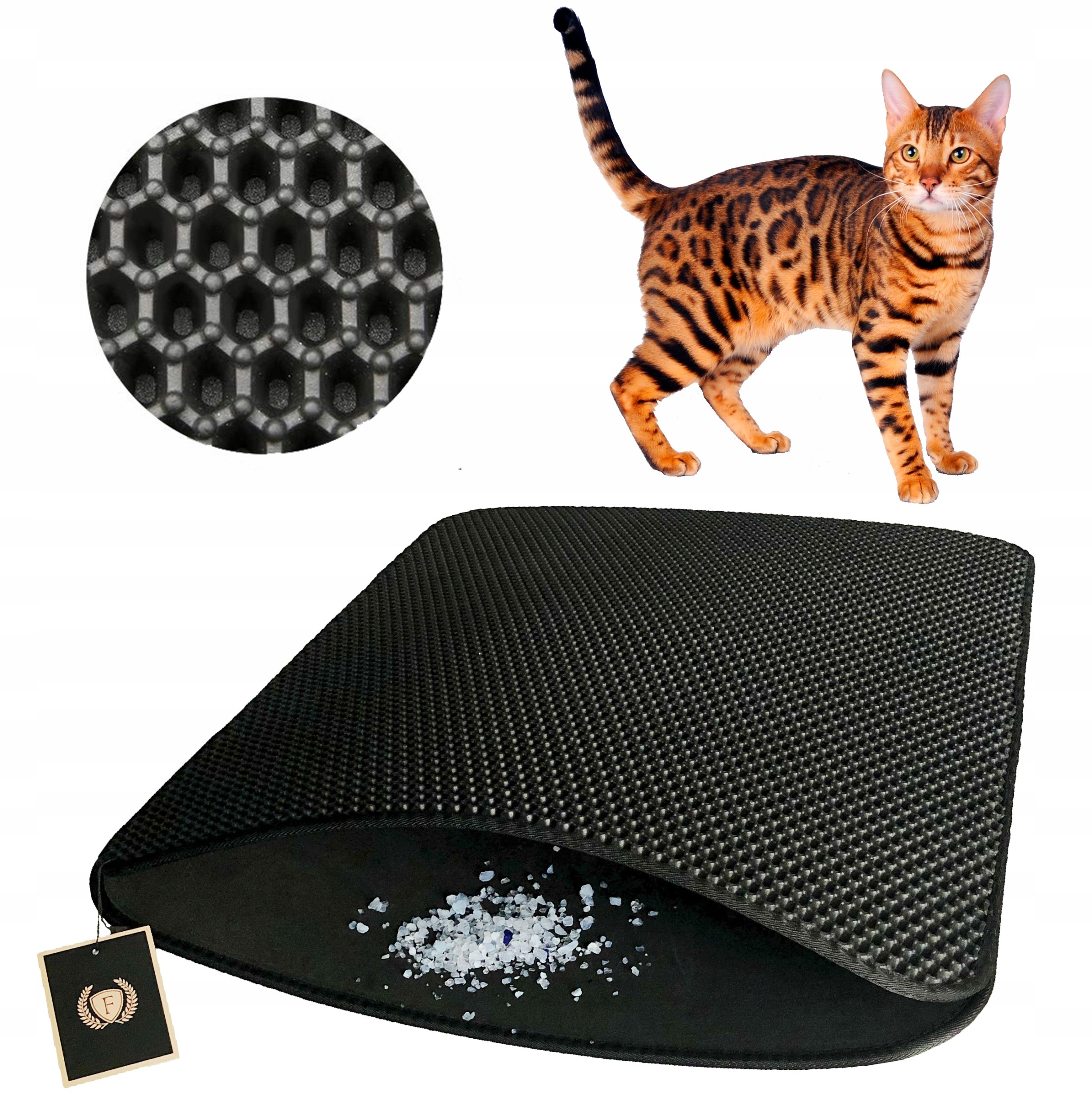 Flluffy Mata Wycieraczka przed Kuwete Dla Kota50cm
