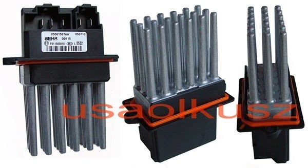 GT Rezystor opornica prędkości nadmuchu wentylatora Jeep Commander 2007 klimatyzacja automatyczna