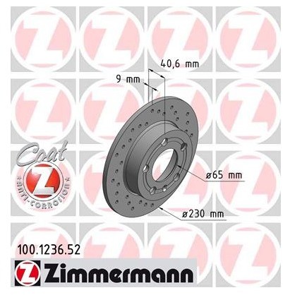 Zimmermann Tarcza hamulcowa 100.1236.52