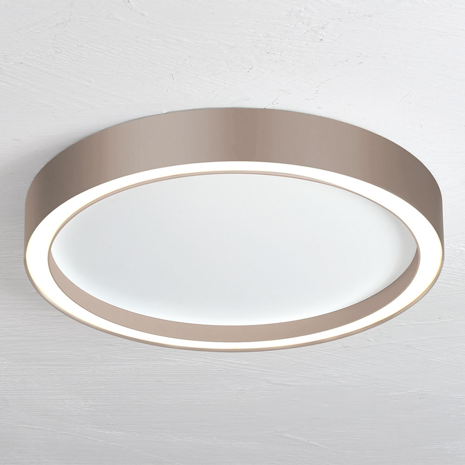 Bopp Aura lampa sufitowa LED 40cm biała/taupe