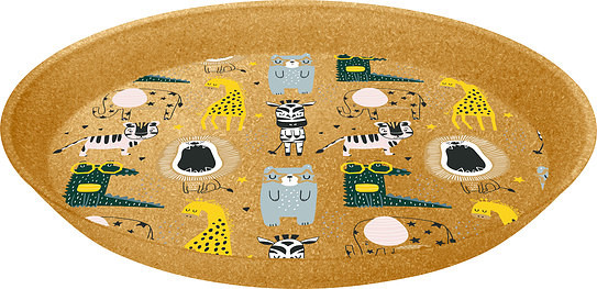 Koziol Talerz dziecięcy Connect Organic Zoo 20,5 cm 1435702